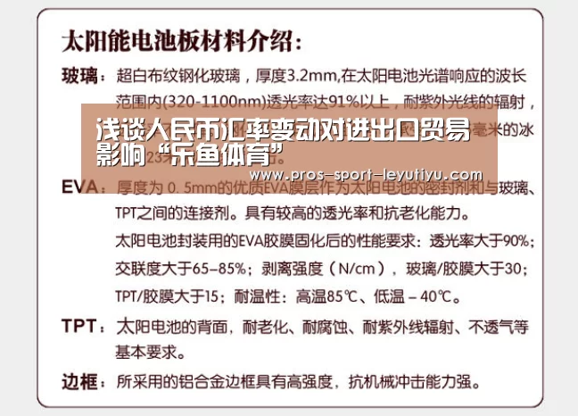 浅谈人民币汇率变动对进出口贸易影响“乐鱼体育”
